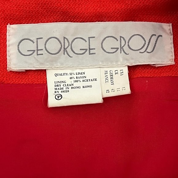 Vintage red and black midi dress - Picture 7 of 7